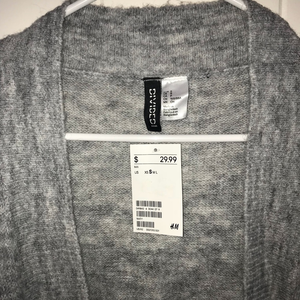 Heather Gray Fuzzy Cardigan